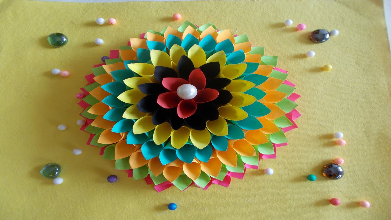 Paper Crafts To Make At Home Easy Diy Home Decor Ideas How To Make Wall Decoration With Paper Craftrating