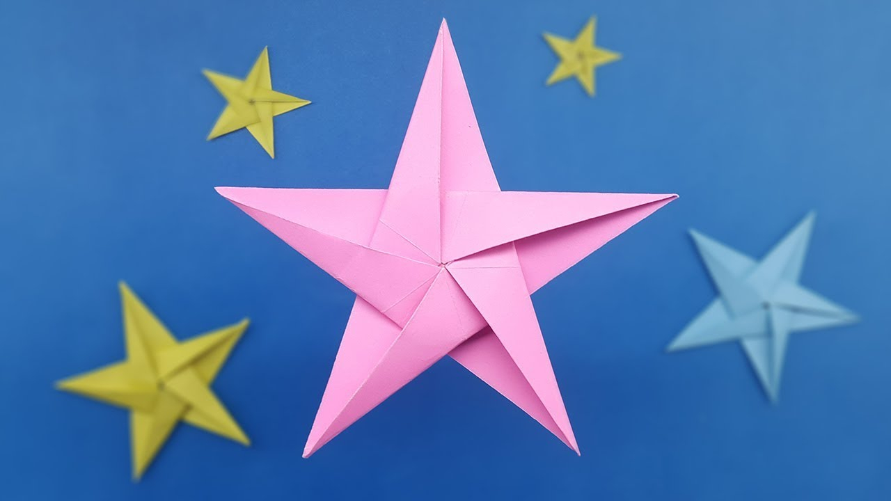 Paper Crafts Instructions How To Make Origami Star Five Pointed Paper