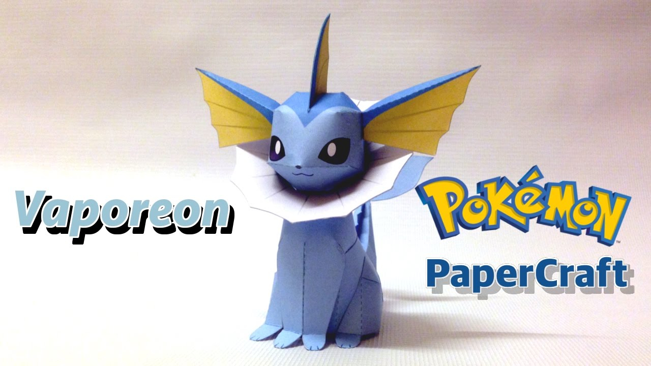 Pokemon Paper Craft Vaporeon Pokemon Papercraft Youtube » Craftrating