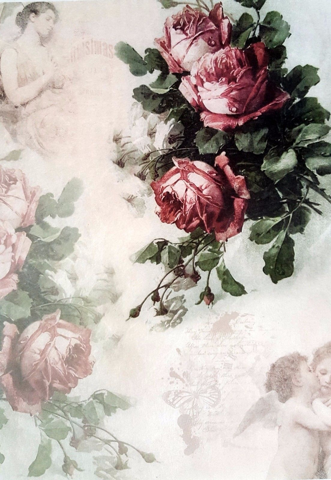 Rice Paper Crafts Rice Paper For Decoupage Scrapbooking Sheet Craft Vintage Roses And Craftrating 8327